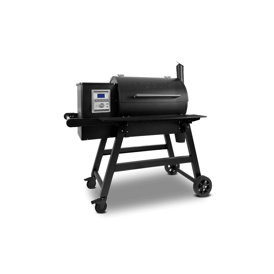 Moesta Sheriff Pelletgrill 2.0 mit schwarzem Ablagebrett | Neuestes Modell - grillstir.comMoesta Sheriff Pelletgrill 2.0 mit schwarzem Ablagebrett | Neuestes ModellMoestagrillstir.com