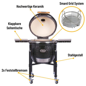 Monolith LeChef Pro - Serie 2.0 – BLACK mit Gestell - grillstir.comMonolith LeChef Pro - Serie 2.0 – BLACK mit GestellMonolithgrillstir.com121030 - BLACKM4260444583378