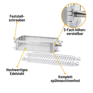 Napoleon Edelstahl - Grillkorb für Drehspieß, einstellbar - grillstir.comNapoleon Edelstahl - Grillkorb für Drehspieß, einstellbarNapoleongrillstir.com570130629162570130