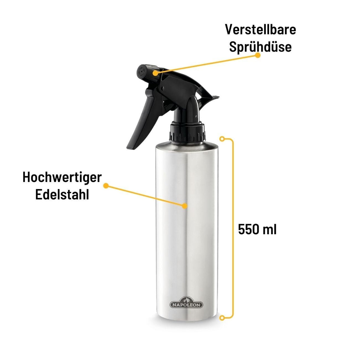 Napoleon Edelstahl Sprühflasche für 550 ml - grillstir.comNapoleon Edelstahl Sprühflasche für 550 mlNapoleongrillstir.com620470629162620477