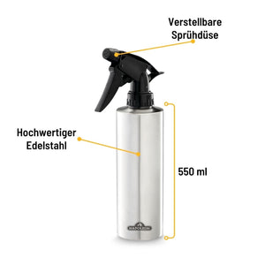 Napoleon Edelstahl Sprühflasche für 550 ml - grillstir.comNapoleon Edelstahl Sprühflasche für 550 mlNapoleongrillstir.com620470629162620477