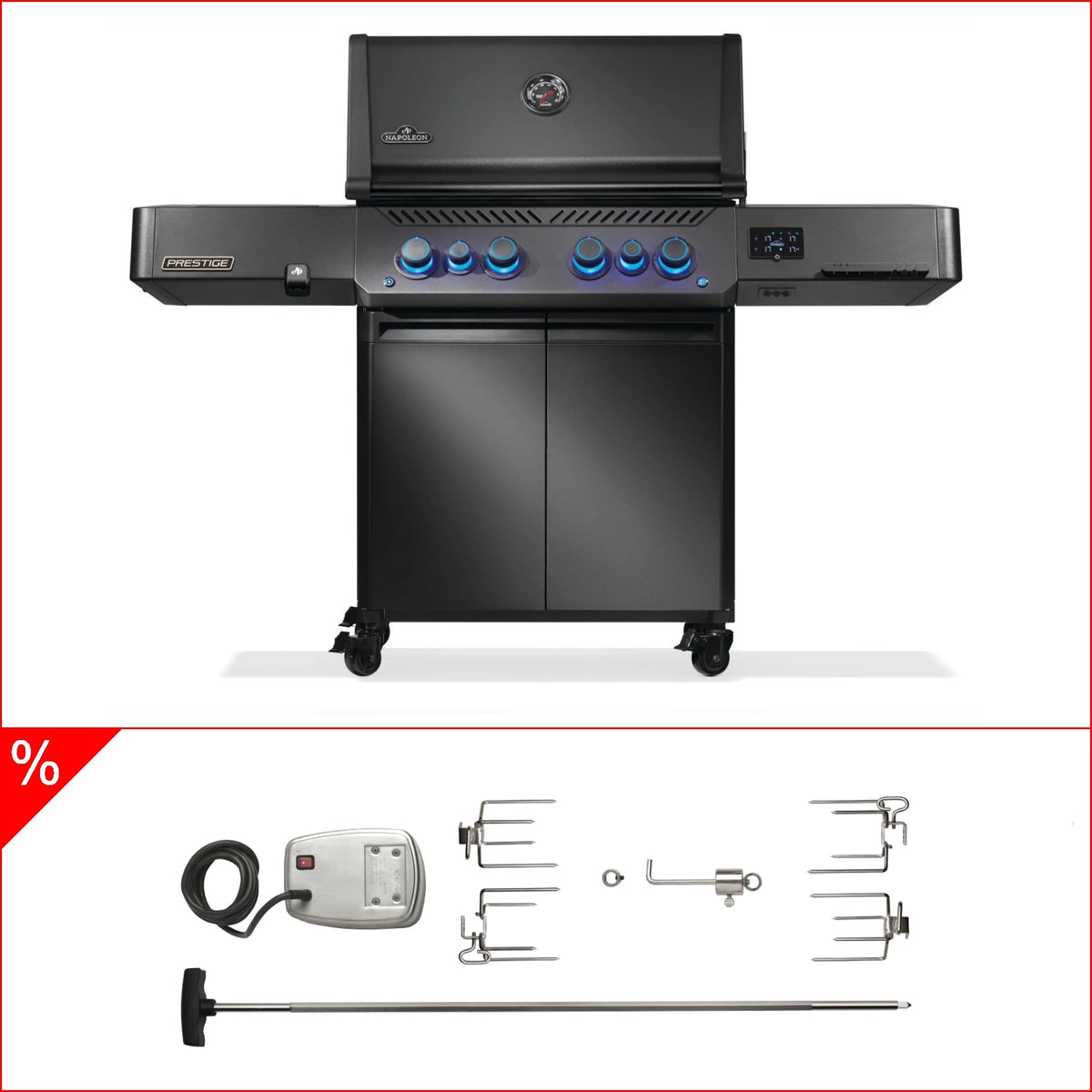 Napoleon Phantom Prestige 500, Connected, Edelstahlguss Roste, Mattschwarz, neustes Modell inkl. Rotisserie - grillstir.comNapoleon Phantom Prestige 500, Connected, Edelstahlguss Roste, Mattschwarz, neustes Modell inkl. RotisserieGrillbundleNapoleongrillstir.com