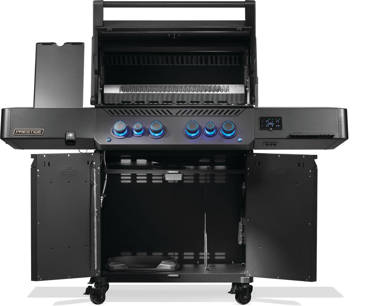 Napoleon Phantom, Prestige 500, Connected, gegossenem Edelstahl Rosten, Mattschwarz - grillstir.comNapoleon Phantom, Prestige 500, Connected, gegossenem Edelstahl Rosten, MattschwarzNapoleongrillstir.com