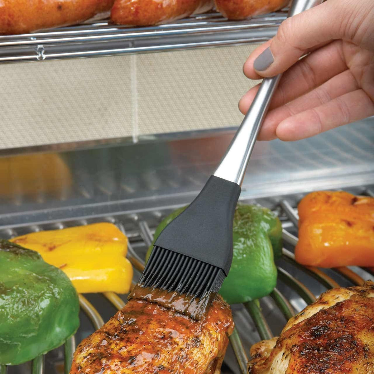 Napoleon PRO Edelstahl Pinsel mit Silikonborsten - grillstir.comNapoleon PRO Edelstahl Pinsel mit SilikonborstenNapoleongrillstir.com550050629162550057