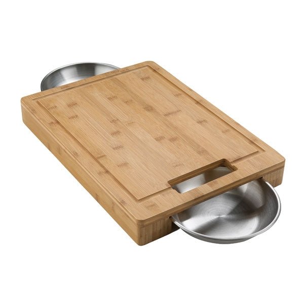 Napoleon PRO Schneidebrett mit 2 Edelstahl Schalen - grillstir.comNapoleon PRO Schneidebrett mit 2 Edelstahl SchalenNapoleongrillstir.com700120629162700124