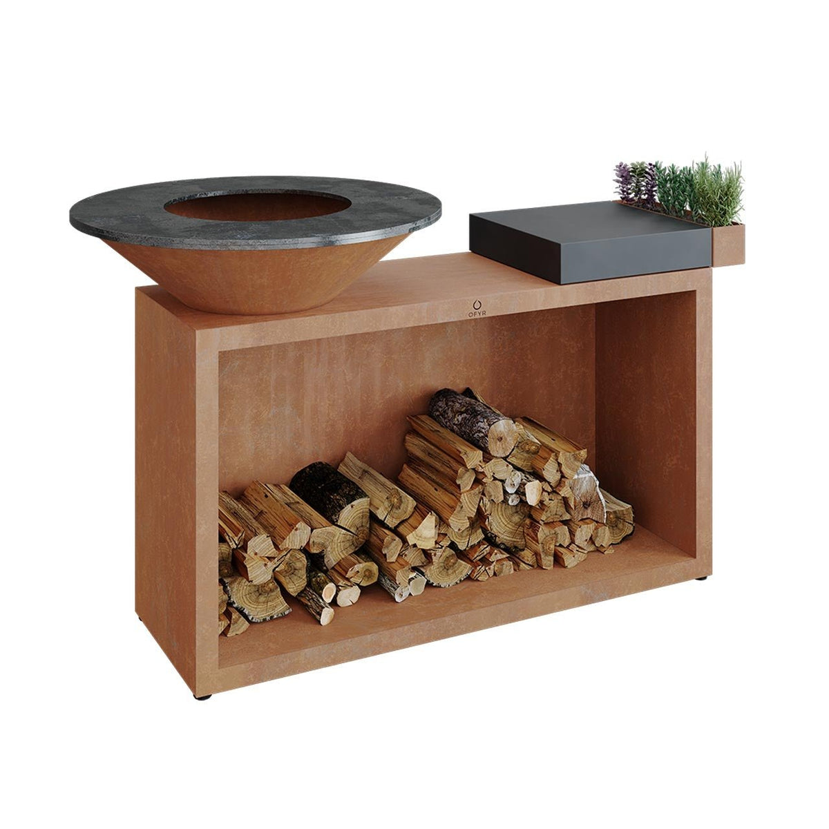 OFYR Island Corten 85 mit dunkelgrauer Keramikplatte - grillstir.comOFYR Island Corten 85 mit dunkelgrauer KeramikplatteOFYRgrillstir.comOI - 85 - CD7112136371350