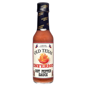 Old Texas Inferno Hot Pepper Sauce - grillstir.comOld Texas Inferno Hot Pepper SauceOld Texasgrillstir.com5100110028934008084