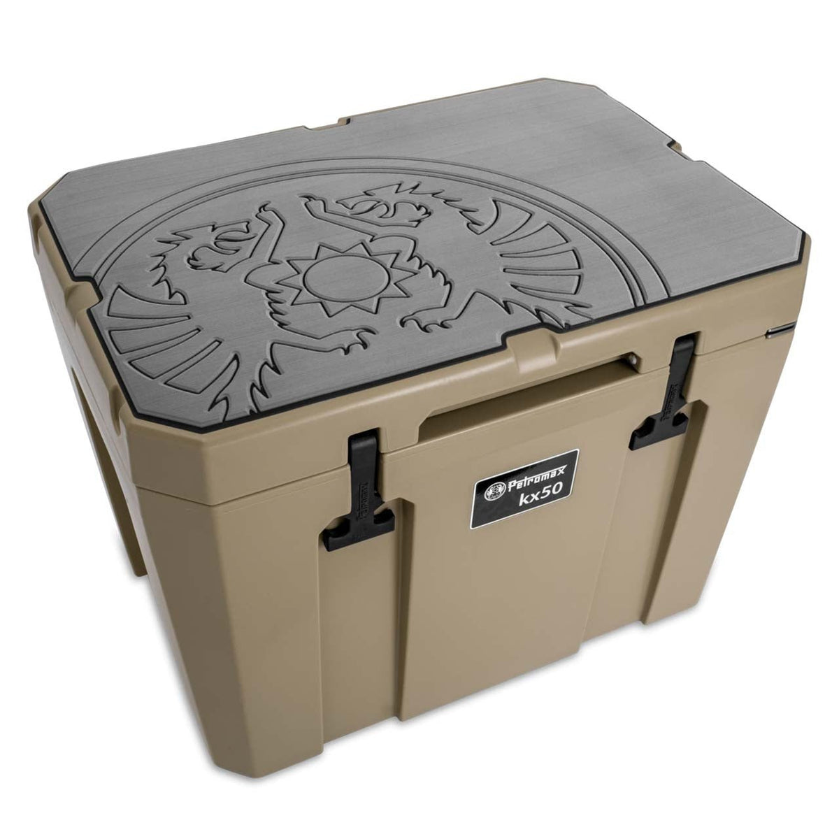 Petromax Haftauflage für Kühlbox kx50, grau mit Drachenlogo - grillstir.comPetromax Haftauflage für Kühlbox kx50, grau mit DrachenlogoPetromaxgrillstir.comptkx50 - padg - d4250435790519
