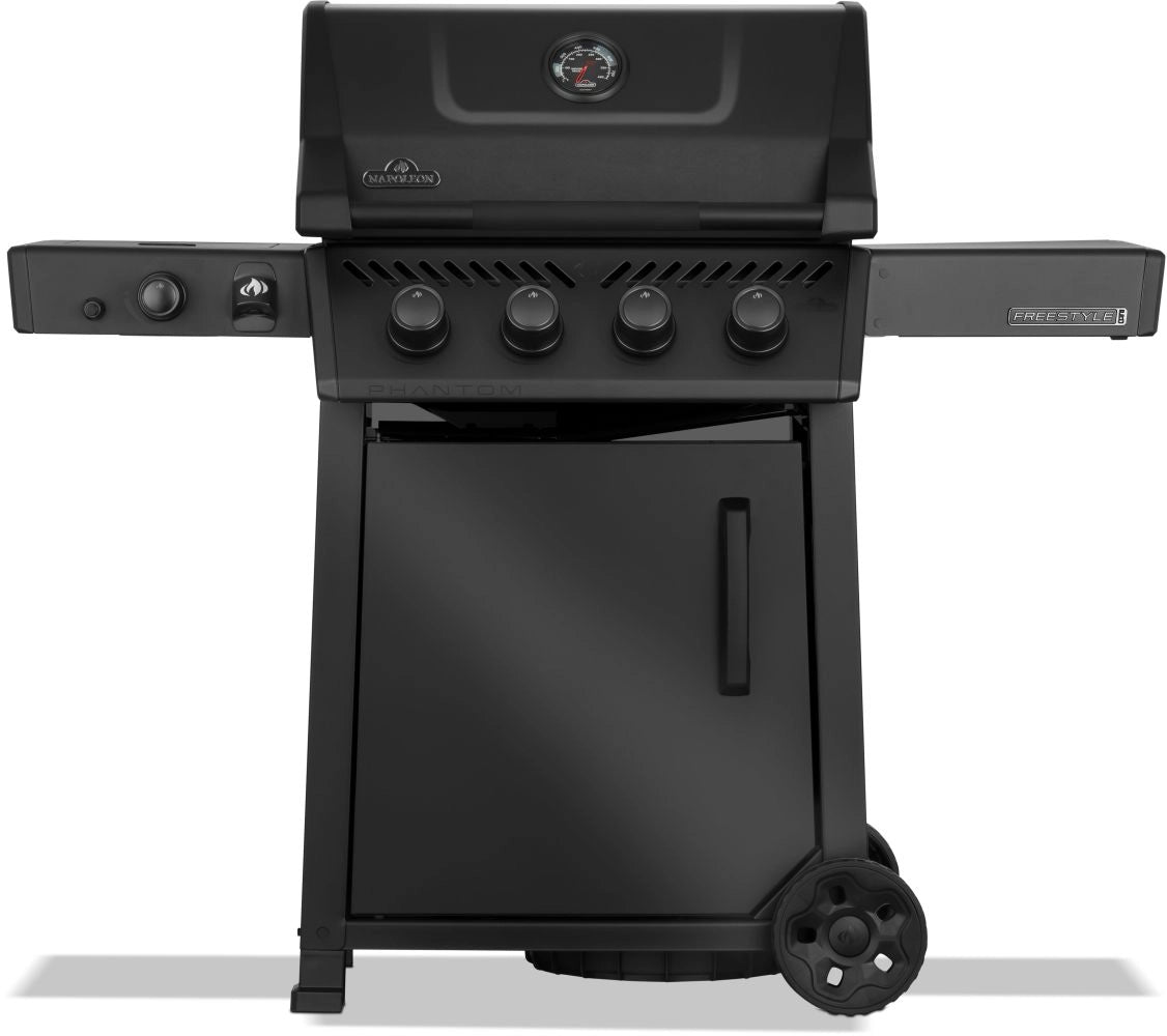 Phantom Freestyle PRO 425, mit Edelstahlrosten, Sizzle Zone und Tür, Mattschwarz | 2026 - grillstir.comPhantom Freestyle PRO 425, mit Edelstahlrosten, Sizzle Zone und Tür, Mattschwarz | 2026GrillNapoleongrillstir.com