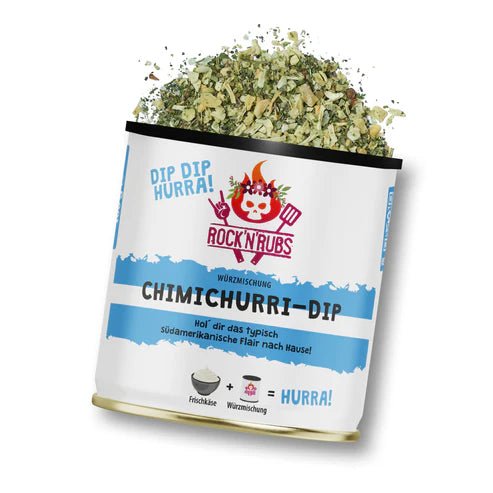 Rock 'n' Rubs Dip Dip Hurra Chimichurri Dip - 100 g - grillstir.comRock 'n' Rubs Dip Dip Hurra Chimichurri Dip - 100 gGewürzeRock 'n' Rubsgrillstir.com