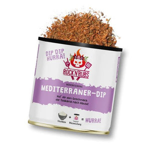 Rock 'n' Rubs Dip Dip Hurra Mediterraner Dip - 140 g - grillstir.comRock 'n' Rubs Dip Dip Hurra Mediterraner Dip - 140 gGewürzeRock 'n' Rubsgrillstir.com