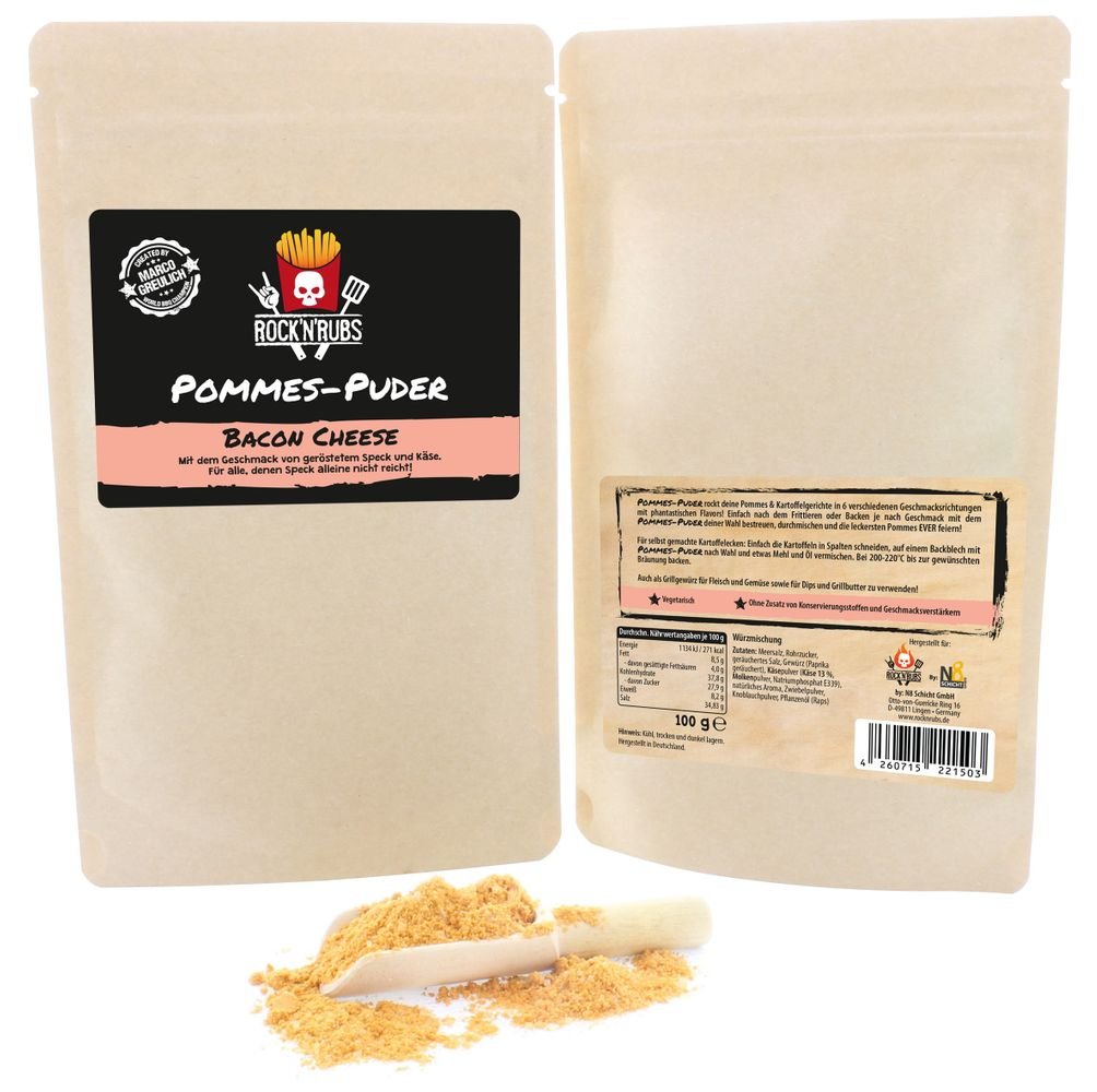 Rock 'n' Rubs Pommes - Puder, Bacon - Cheese - grillstir.comRock 'n' Rubs Pommes - Puder, Bacon - CheeseRock n' Rubsgrillstir.com2012468002300104260715221503