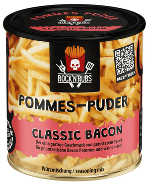 Rock 'n' Rubs Pommes - Puder, Classic Bacon 150 g - grillstir.comRock 'n' Rubs Pommes - Puder, Classic Bacon 150 gRock 'n' Rubsgrillstir.com