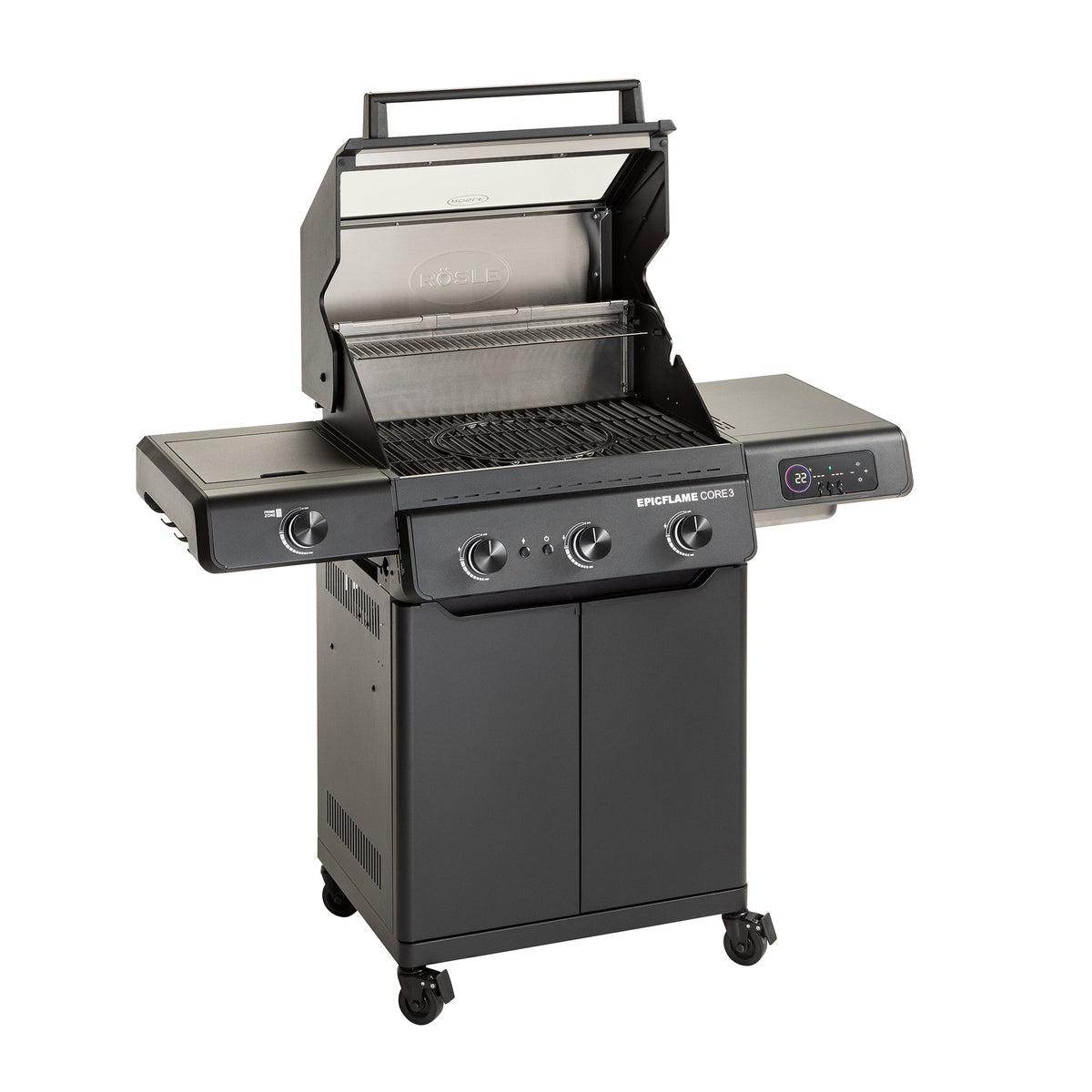 Rösle Epicflame Core 3 | Neustes Modell - grillstir.comRösle Epicflame Core 3 | Neustes ModellRöslegrillstir.com