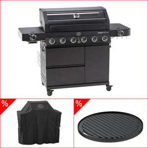 Rösle Videro Pro G6 - S Vario+ 50mbar inkl. GRATIS Abdeckhaube und Grillplatte, rund - grillstir.comRösle Videro Pro G6 - S Vario+ 50mbar inkl. GRATIS Abdeckhaube und Grillplatte, rundRöslegrillstir.com25572_25518_25423