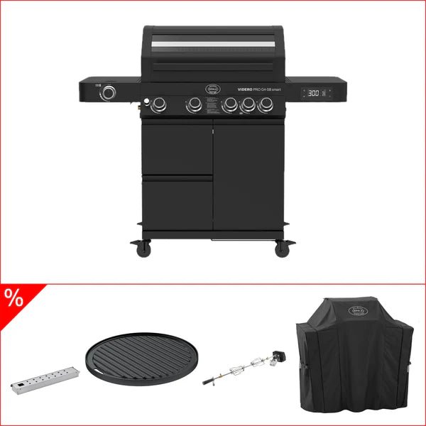 Rösle Videro pro Smart Bundle - mit Grillplatte, Rotisserie, Räucherbox und Abdeckhaube - grillstir.comRösle Videro pro Smart Bundle - mit Grillplatte, Rotisserie, Räucherbox und AbdeckhaubeGrillRöslegrillstir.com