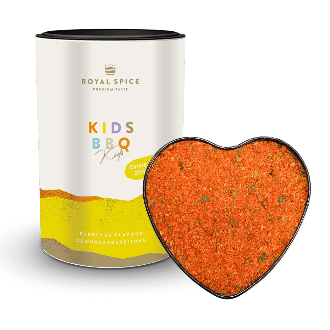 Royal Spice Kids BBQ, Rub ohne Schärfe für Kinder, 100g Dose - grillstir.comRoyal Spice Kids BBQ, Rub ohne Schärfe für Kinder, 100g DoseGewürzeRoyal Spicegrillstir.com