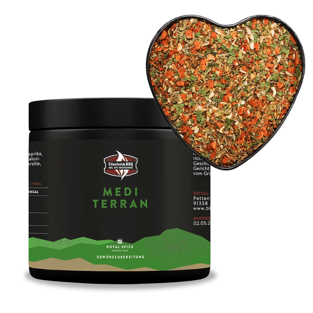 Royal Spice Mediterran, Gewürzzubereitung Udenheim BBQ, 200g Dose - grillstir.comRoyal Spice Mediterran, Gewürzzubereitung Udenheim BBQ, 200g DoseGewürzeRoyal Spicegrillstir.com