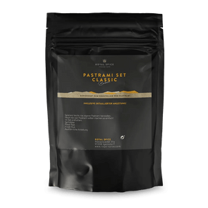Royal Spice Pastrami Set Classic NY Style 400g für bis zu 4 Kg Pastrami - grillstir.comRoyal Spice Pastrami Set Classic NY Style 400g für bis zu 4 Kg PastramiGewürzeRoyal Spicegrillstir.com