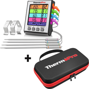 ThermoPro Set TP17H Kernthermometer + TP98 Aufbewahrungstasche - grillstir.comThermoPro Set TP17H Kernthermometer + TP98 AufbewahrungstascheThermoProgrillstir.com