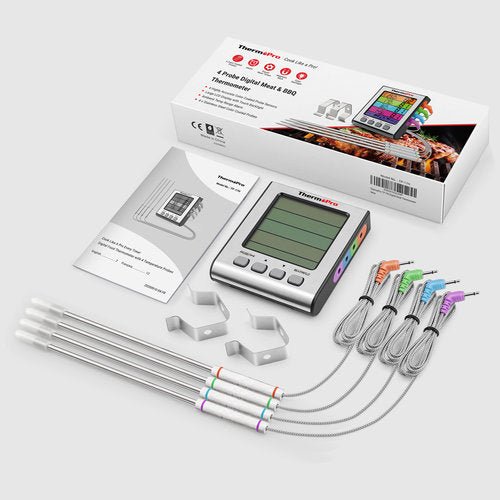 ThermoPro TP17H Kernthermometer, 4 Messfühler - grillstir.comThermoPro TP17H Kernthermometer, 4 MessfühlerThermoProgrillstir.com