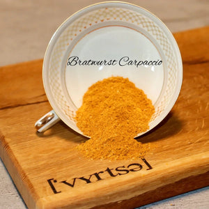 ['Vyrtse] Bratwurst - Carpaccio, 90g - grillstir.com['Vyrtse] Bratwurst - Carpaccio, 90gLebensmittel['Vyrtse]grillstir.com