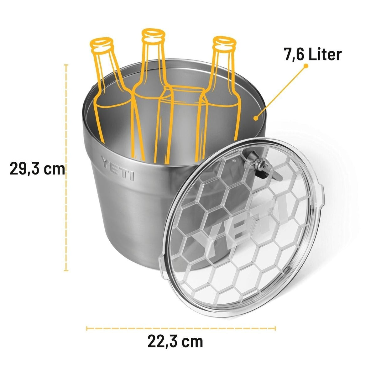 YETI Rambler Getränkekübel, 7,6 Liter, Edelstahl - grillstir.comYETI Rambler Getränkekübel, 7,6 Liter, EdelstahlYETIgrillstir.com
