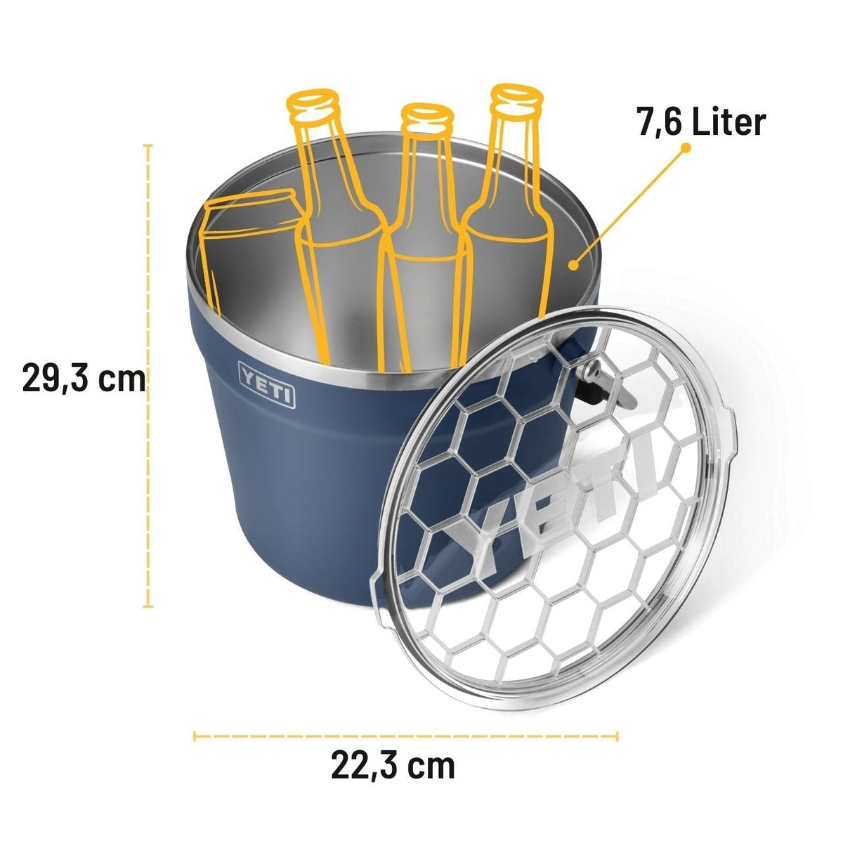 YETI Rambler Getränkekübel, 7,6 Liter, Navy - grillstir.comYETI Rambler Getränkekübel, 7,6 Liter, NavyYETIgrillstir.com