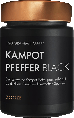 Zooze Kampot Pfeffer Schwarz, 120g - grillstir.comZooze Kampot Pfeffer Schwarz, 120gZoozegrillstir.com